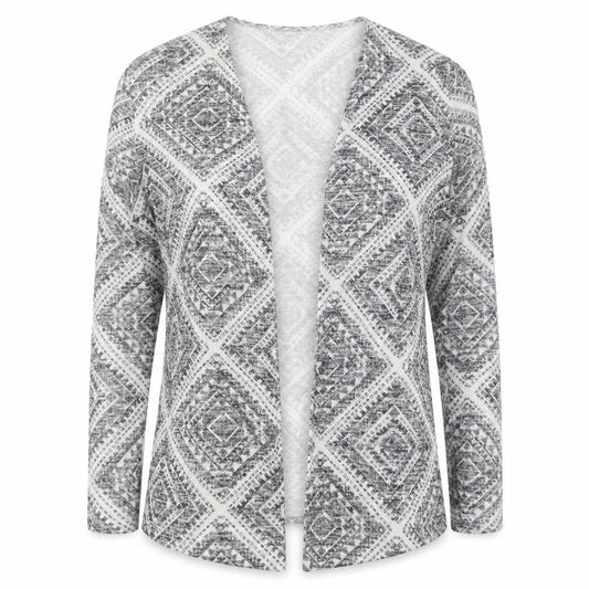 Womens UK Size M Atmosphere Grey Cardigan Jumper