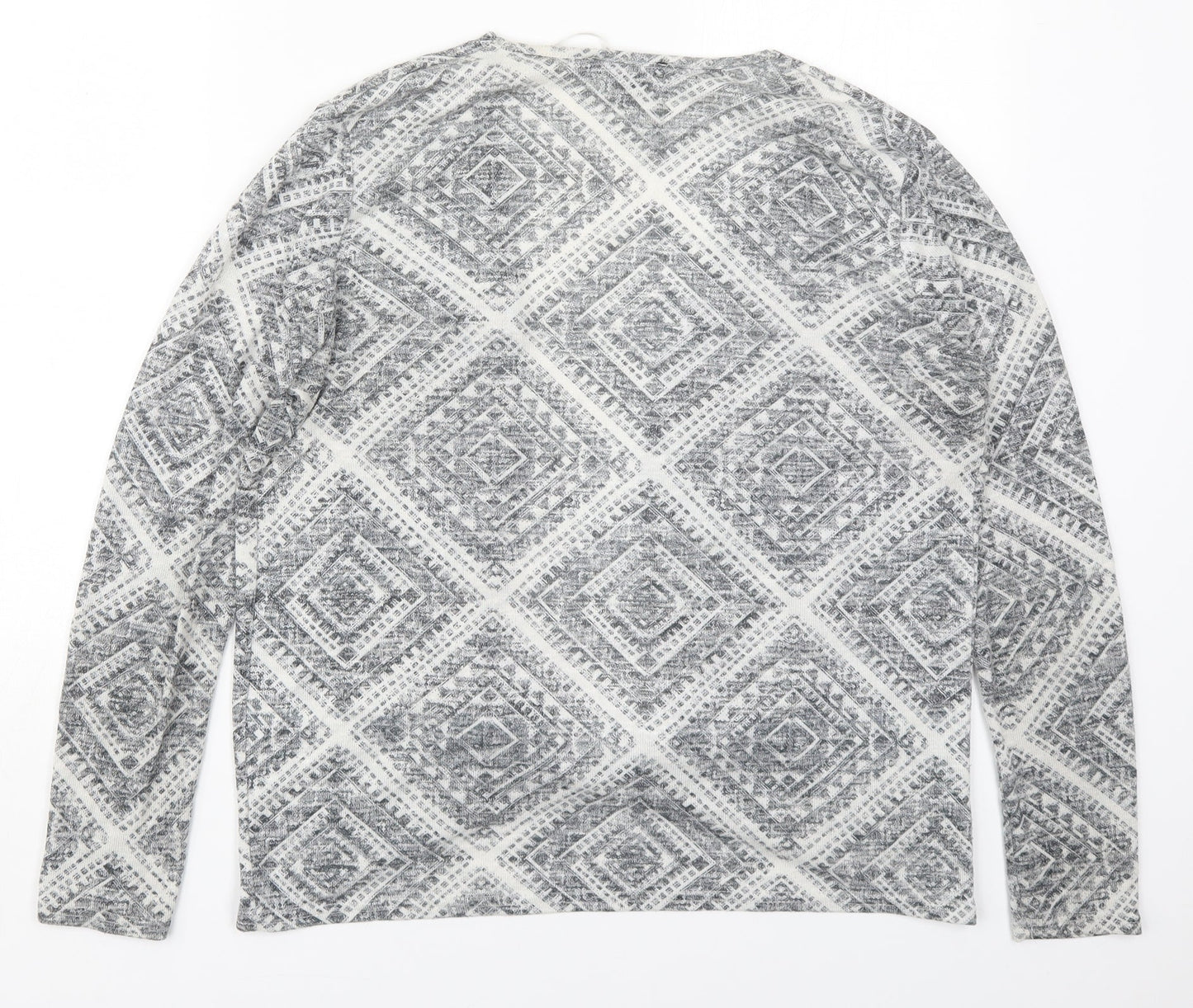 Womens UK Size M Atmosphere Grey Cardigan Jumper