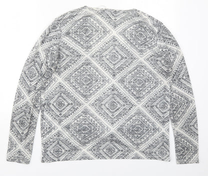 Womens UK Size M Atmosphere Grey Cardigan Jumper