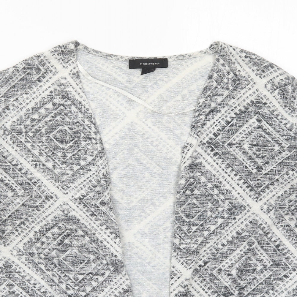 Womens UK Size M Atmosphere Grey Cardigan Jumper