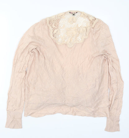 Womens UK Size 12 Therapy Pink Cardigan Jumper