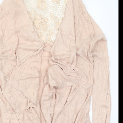 Womens UK Size 12 Therapy Pink Cardigan Jumper