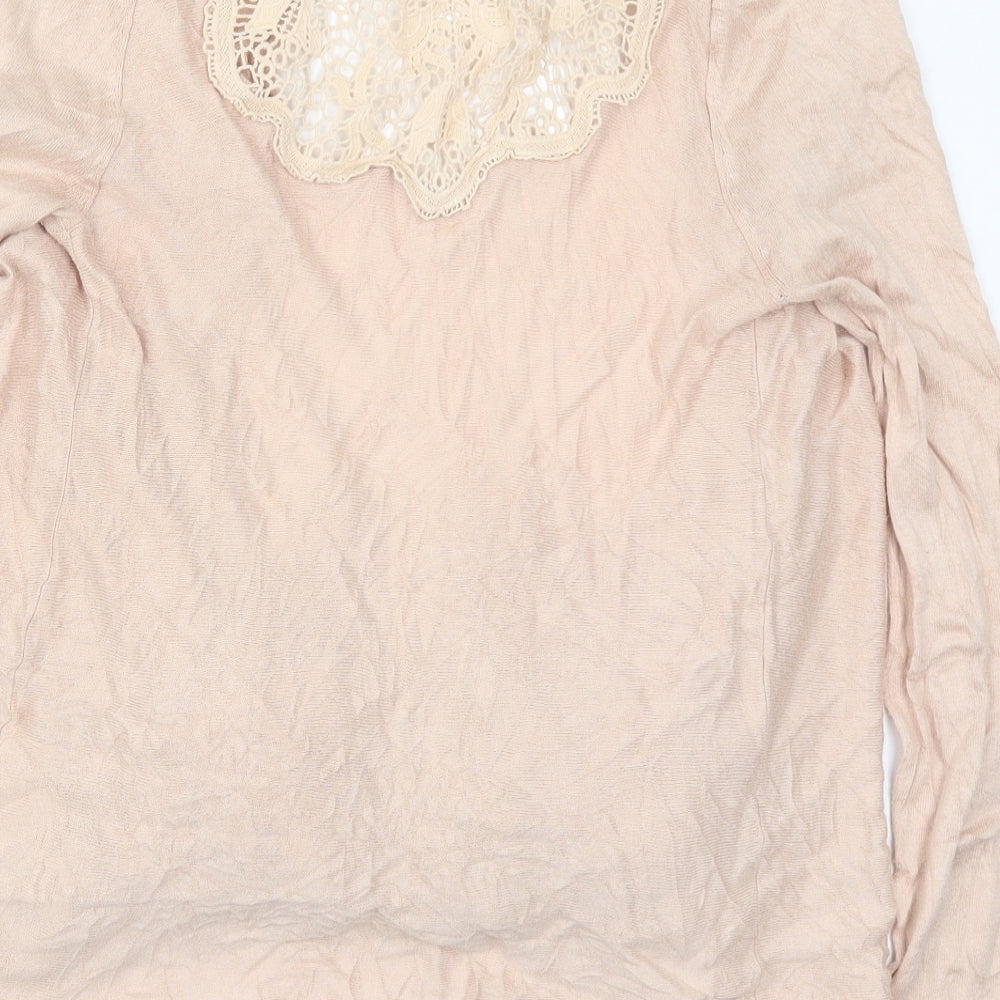 Womens UK Size 12 Therapy Pink Cardigan Jumper