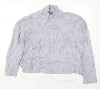 Primark Womens Purple Round Neck  Acrylic Pullover Jumper Size 18