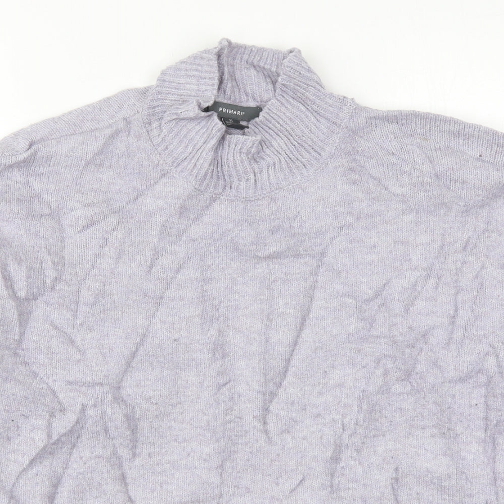 Primark Womens Purple Round Neck  Acrylic Pullover Jumper Size 18