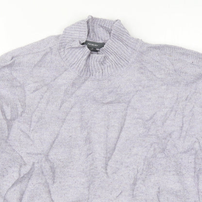 Primark Womens Purple Round Neck  Acrylic Pullover Jumper Size 18