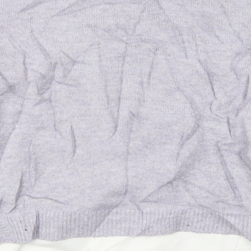 Primark Womens Purple Round Neck  Acrylic Pullover Jumper Size 18