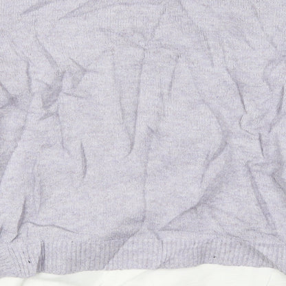 Primark Womens Purple Round Neck  Acrylic Pullover Jumper Size 18