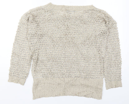 Womens UK Size M Jenny Loyd Beige Pullover Jumper