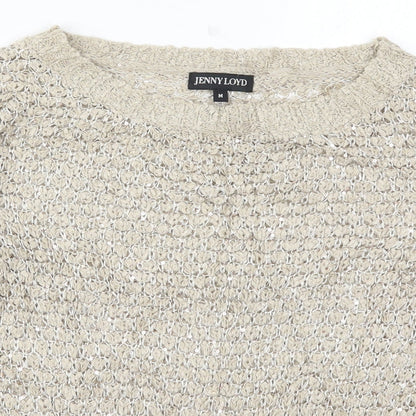 Womens UK Size M Jenny Loyd Beige Pullover Jumper