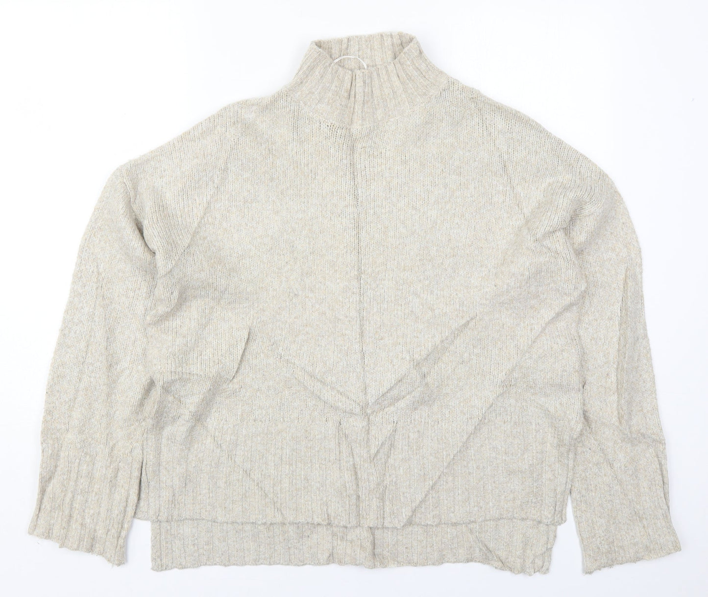 Womens UK Size M New Look Beige Pullover Jumper