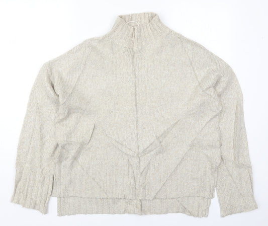 Womens UK Size M New Look Beige Pullover Jumper