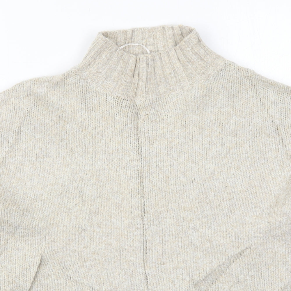 Womens UK Size M New Look Beige Pullover Jumper