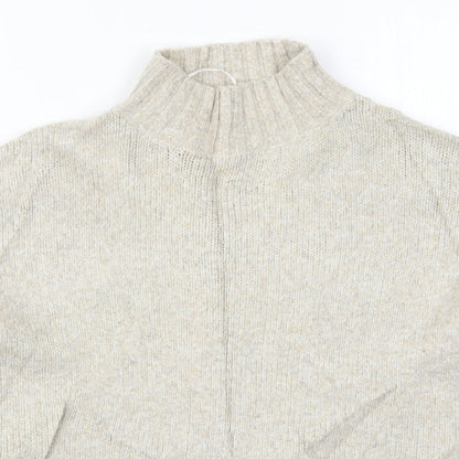 Womens UK Size M New Look Beige Pullover Jumper