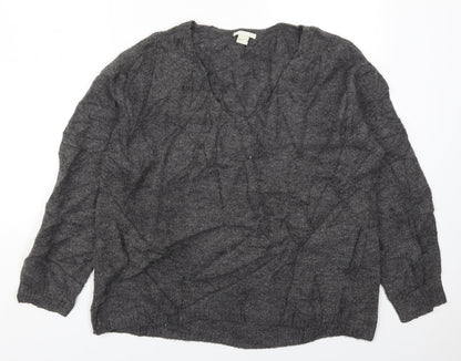 Womens UK Size S H&M Grey Pullover Jumper