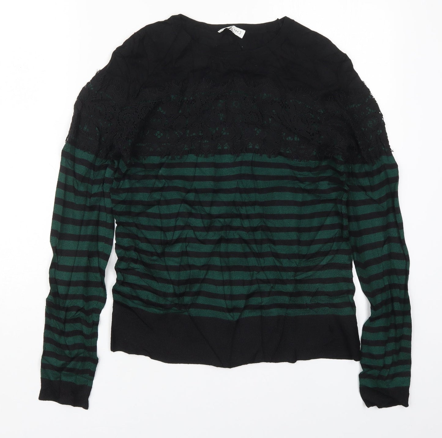 Womens UK Size 10 Warehouse Green Pullover Jumper