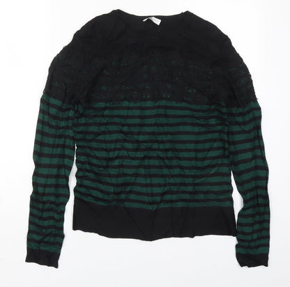 Womens UK Size 10 Warehouse Green Pullover Jumper