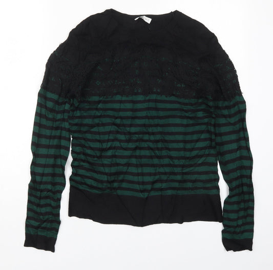 Womens UK Size 10 Warehouse Green Pullover Jumper