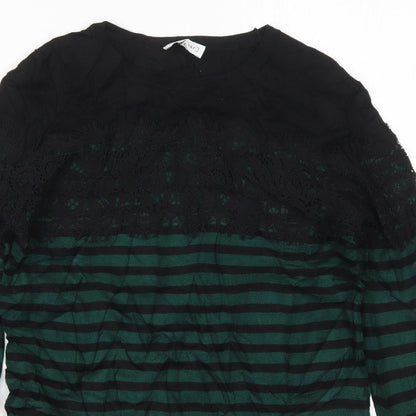 Womens UK Size 10 Warehouse Green Pullover Jumper