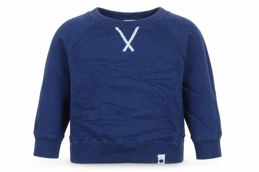 Vertbaudet Boys Blue Round Neck  Cotton Pullover Jumper Size 4 Years  Pullover - Union Jack