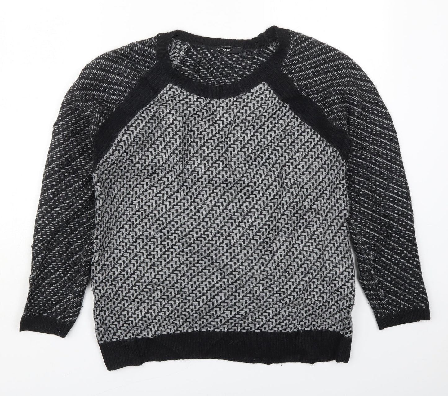 Womens UK Size 10 Marks and Spencer Grey Pullover Jumper