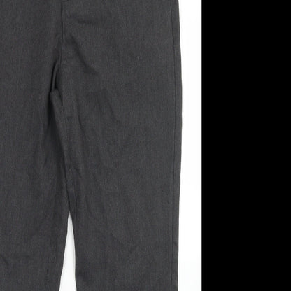Winterbottom's Mens Grey  Polyester Dress Pants Trousers Size 34 in L28 in Regular Hook & Eye