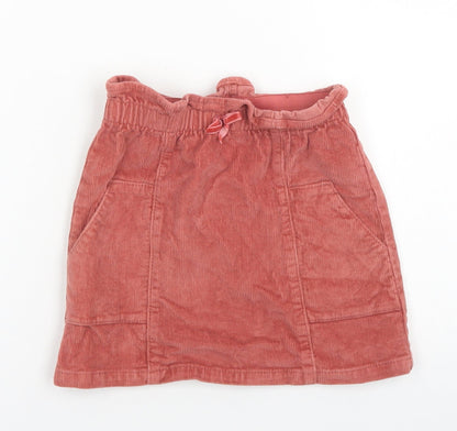 George Girls Pink  Cotton A-Line Skirt Size 2-3 Years  Regular