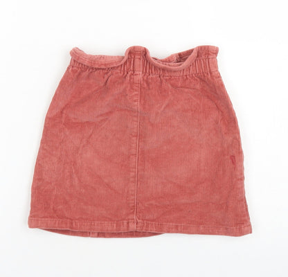 George Girls Pink  Cotton A-Line Skirt Size 2-3 Years  Regular