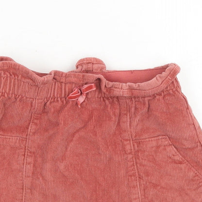 George Girls Pink  Cotton A-Line Skirt Size 2-3 Years  Regular