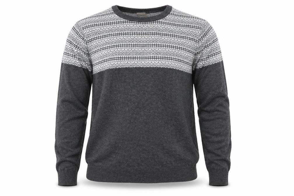 Mens UK Size M Oak Valley Grey Pullover Jumper