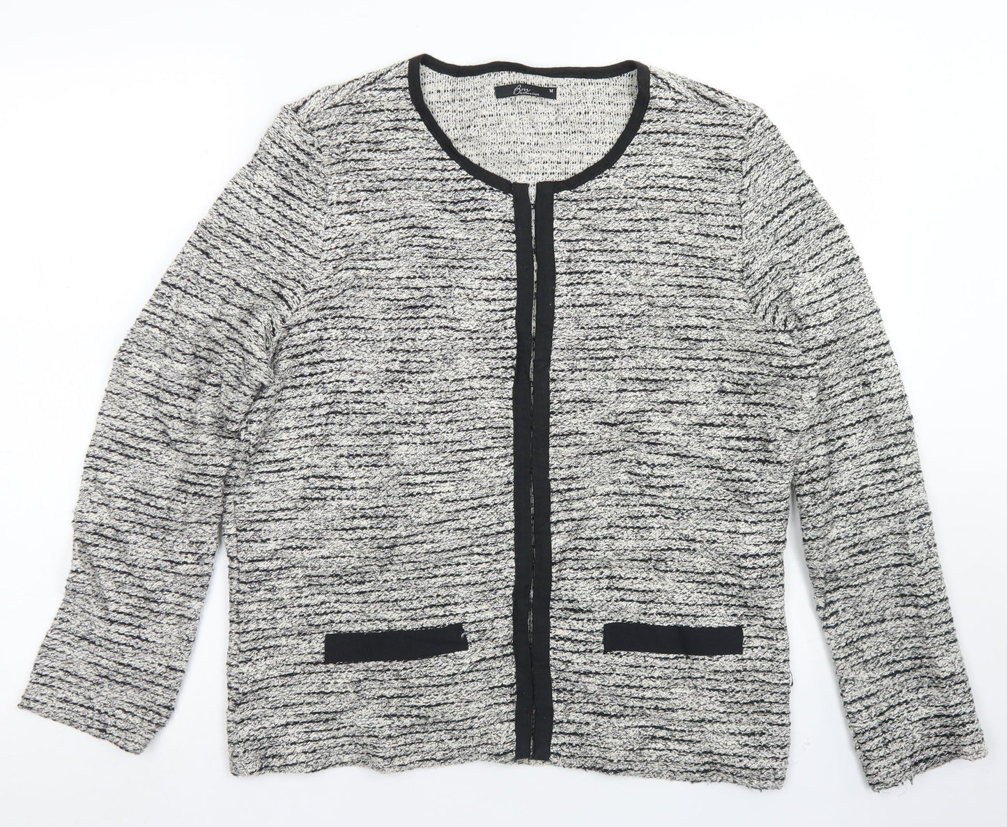 Womens UK Size M BM Collection Grey Cardigan Jumper