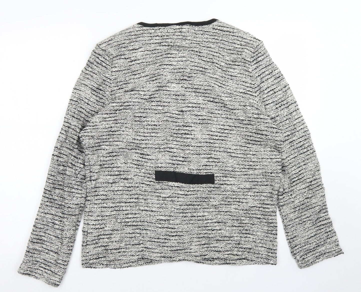 Womens UK Size M BM Collection Grey Cardigan Jumper
