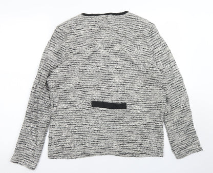 Womens UK Size M BM Collection Grey Cardigan Jumper