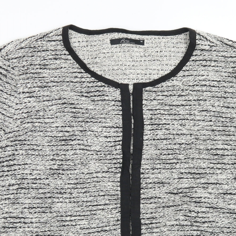 Womens UK Size M BM Collection Grey Cardigan Jumper