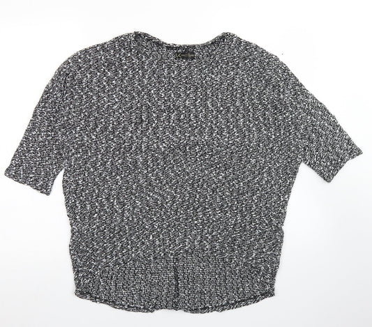 Womens UK Size 12 New Look Grey Basic T-Shirt