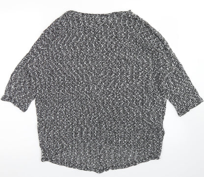 Womens UK Size 12 New Look Grey Basic T-Shirt