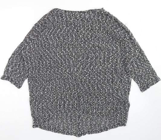 Womens UK Size 12 New Look Grey Basic T-Shirt