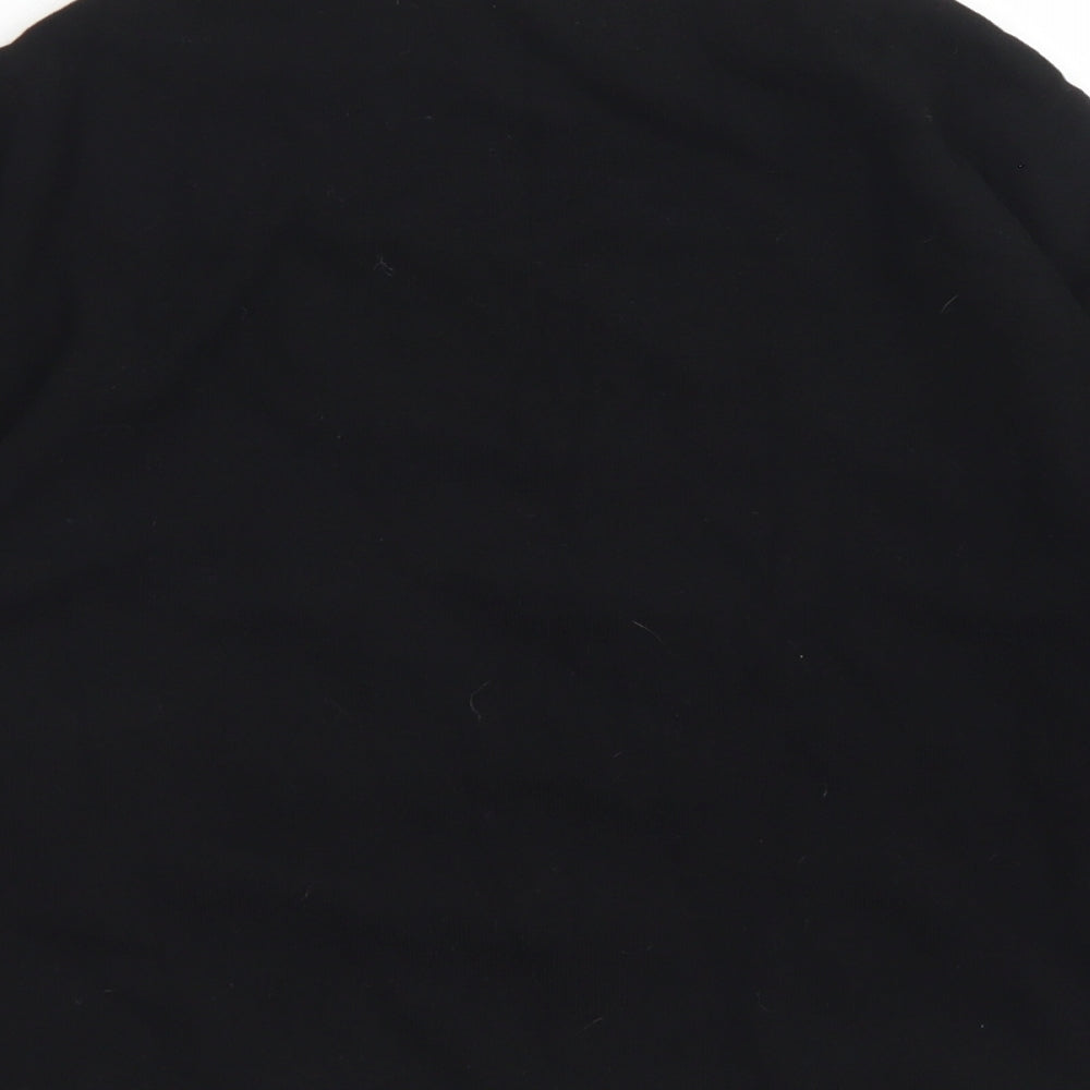 Womens UK Size 6 NEXT Black Cropped T-Shirt