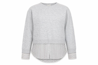 Womens UK Size XS H&M Grey Basic Blouse