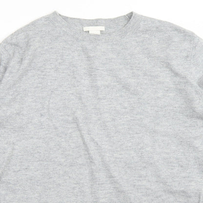Womens UK Size XS H&M Grey Basic Blouse