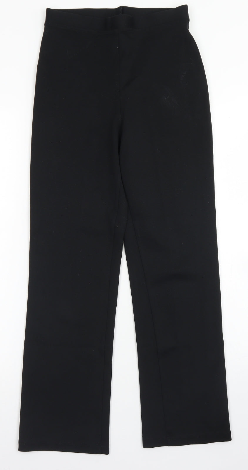 Womens UK Size 10 St Michael Regular Fit Dress Pants Black Trousers