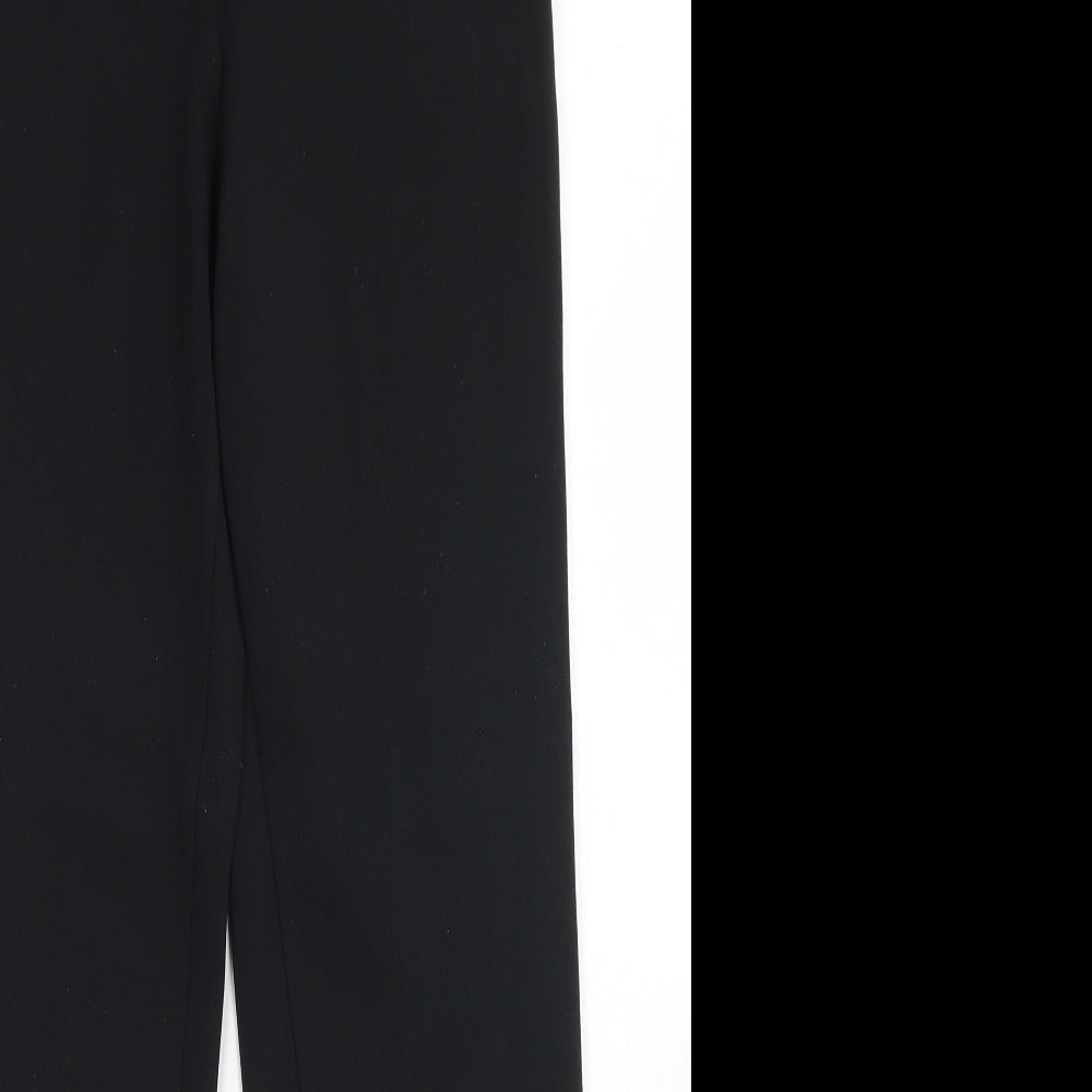 Womens UK Size 10 St Michael Regular Fit Dress Pants Black Trousers