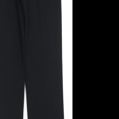 Womens UK Size 10 St Michael Regular Fit Dress Pants Black Trousers