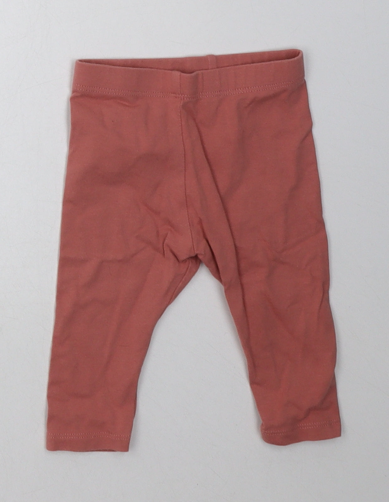 Marks and Spencer Girls Pink  Coir Capri Trousers Size 9 Months