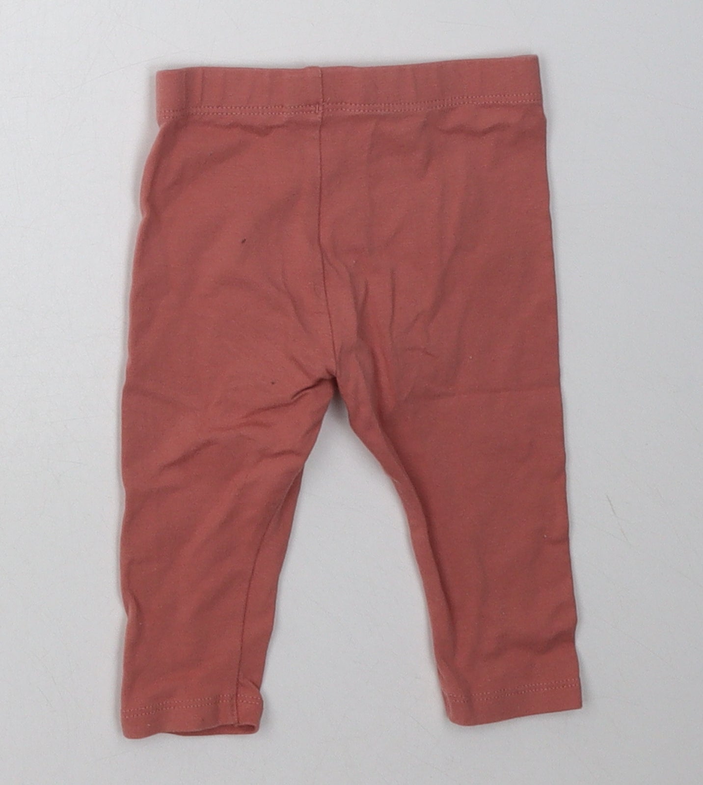 Marks and Spencer Girls Pink  Coir Capri Trousers Size 9 Months