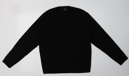 Mens UK Size L NEXT Black Pullover Sweatshirt
