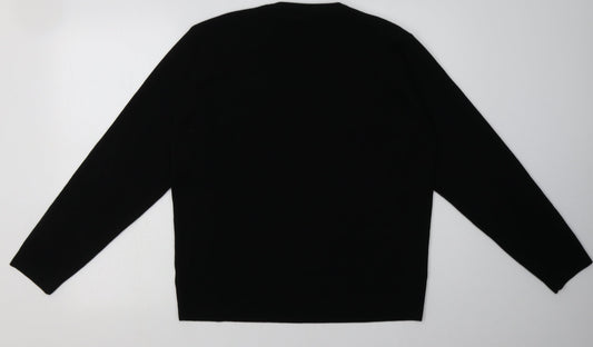 Mens UK Size L NEXT Black Pullover Sweatshirt