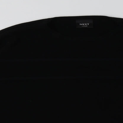 Mens UK Size L NEXT Black Pullover Sweatshirt