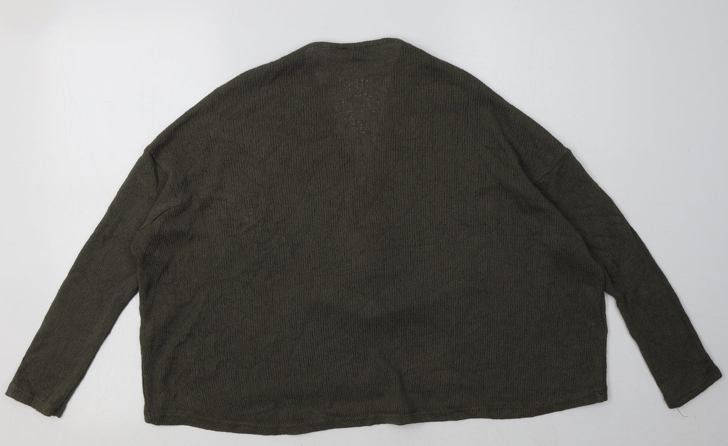 River Island Womens Green  Viscose Pullover Sweatshirt Size 8  Zip