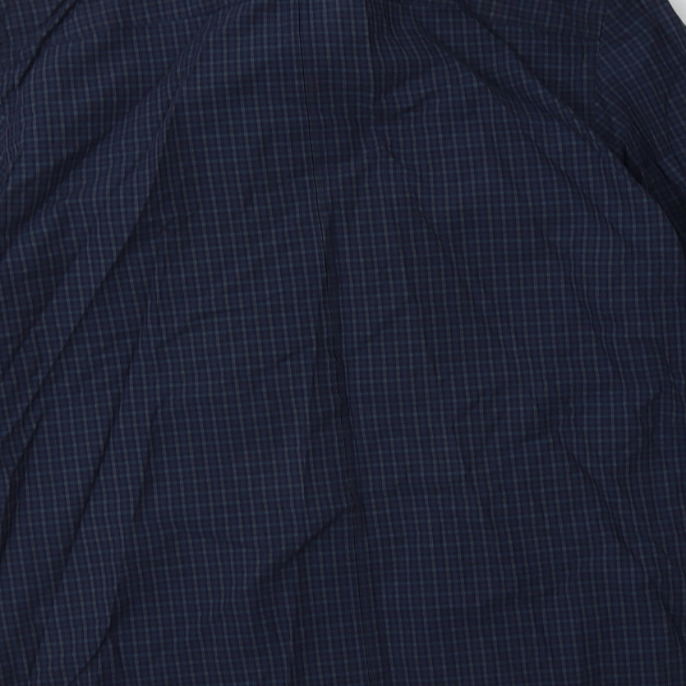 Mens UK Size M Debenhams Blue  Button-Up Long Sleeve Casual Shirt
